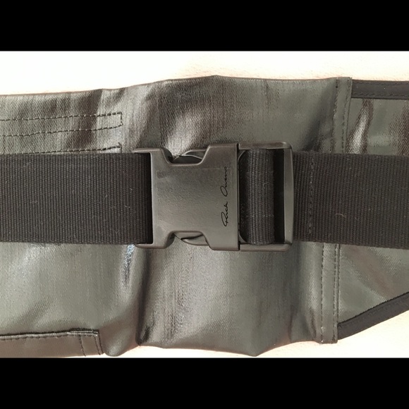 NEW Rick Owens SS18 money waist bag w/o tags black cross body belt bag Dirt - Picture 5 of 8